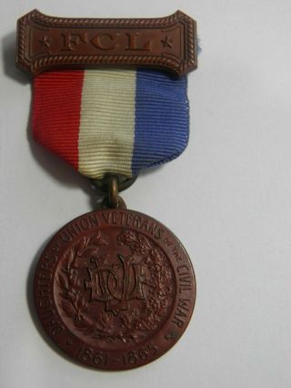 Daughters Of Union Veterans Of The Civil War 1861 - 1865 F.  C.  L.  Medal