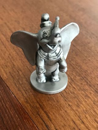 Walt Disney Schmid Fine Pewter Dumbo Figure Usa Made 2”