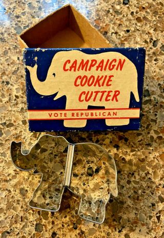 Vintage Elephant Campaign Cookie Cutter -