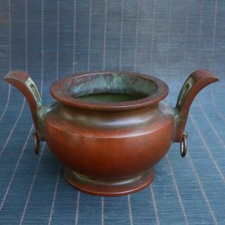 Chinese Exquisite Copper Handmade Make Of Pot 40073
