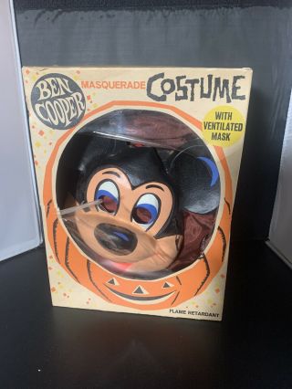 Disney 1965 Mickey Mouse Ben Cooper Halloween Costume In The Box