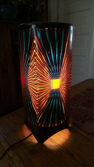 Vintage Psychedelic Motion Lamp Tv Multi - Color Retro