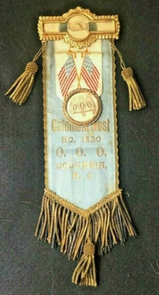 Order Of Owls Columbia Nest No 1430 Columbia Jersey 2 Sided Ribbon Badge