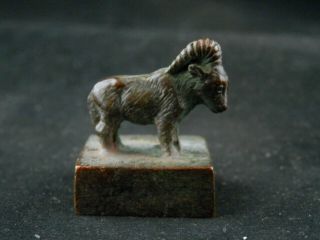 Antique Chinese Hand Made Bronze Goat Seal Q015
