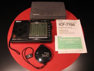 Vintage Sony Icf - 7700 Radio 15 Bands Fm/lw/mw/sw Pll Synthesized Receiver,