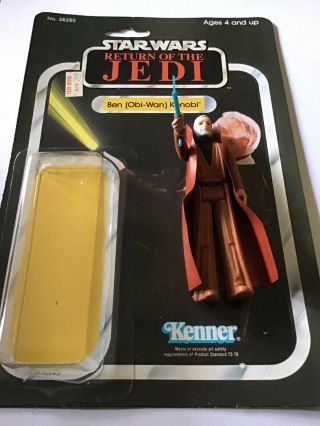 Ben (obi - Wan) Kenobi - 1983 Vintage Star Wars Figure 65 Back Rotj Opened