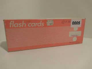Vintage Ideal School Supply Co Subtraction Flash Cards No 7789 Complete Set (usa)