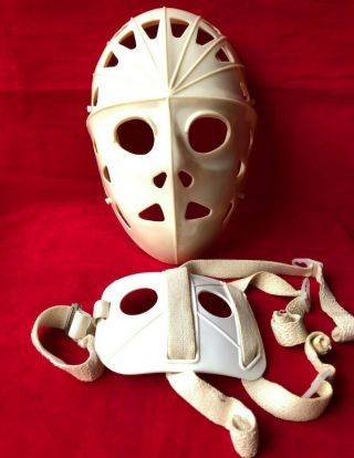 Vintage Mylec Street Hockey Goalie Mask White Friday The 13th Jason Voorhees