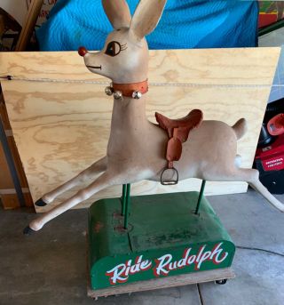 Ride Rudolph (the Red Nosed Reindeer) - Kiddie Ride (not Coin Operated)