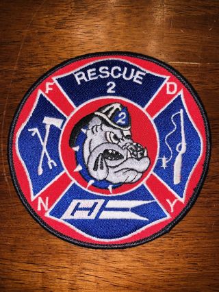 Vintage York City Fire Department Patch Rescue 2