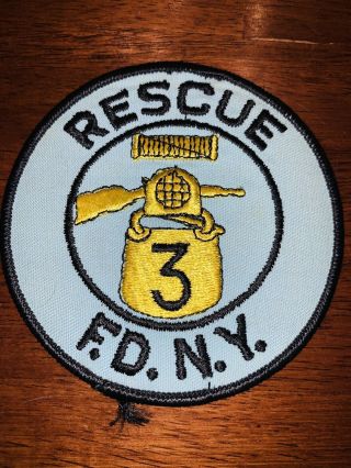 Vintage York City Fire Department Patch Rescue 3