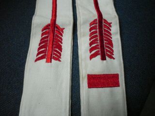 Vintage BSA OA Order of The Arrow 2 Embroidered Sashes Boy Scouts 2