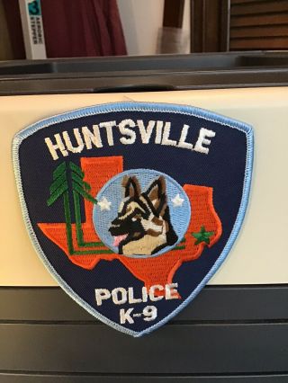 Texas Huntsville Police K - 9 Shoulder Patch
