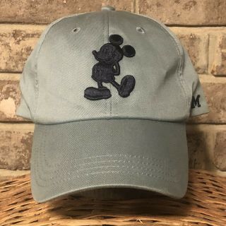 Authentic Disney Parks Mickey Mouse 28 Mm Cap Baseball Hat Blue Gray Adjustable