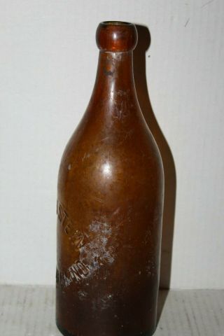 Henry Stein Plymouth Indiana Vintage Amber Beer Brewery Brewing Bottle 3