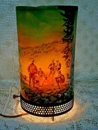 Vintage / Collectible - L.  A.  Goodman Waterfall - Campfire (1956)