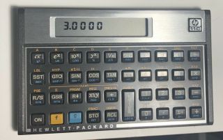 Hewlett Packard Hp 11c Scientific Calculator With Case Vintage Batteries