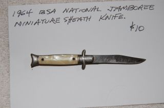 1964 BSA National Jamboree Miniature Sheath Knife 3