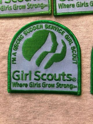 Girl Scout Patches - - I ' m A GSCNC Sudden Service Girl Scout Patch Set of 11 2