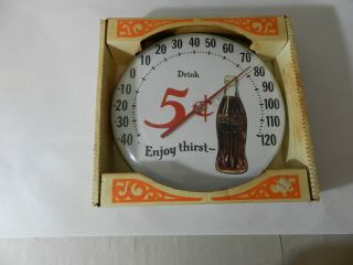 Vintage Coca - Cola Advertising Thermometer - Tca - Old Stock - Vintage Drive In