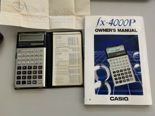 Vintage Casio Fx - 4000p Scientific Calculator