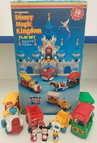 Vhtf 1987 Playmates Disney Magic Kingdom - Vehicles,  Figures & Factory Box