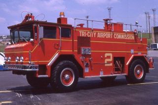 Bristol Tn Tri - City Airport 1975 Walter Arff Cfr Unit - Fire Apparatus Slide
