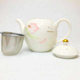 Hanai Mori Yamaka International Vintage Floral Teapot Fine Bone China 2