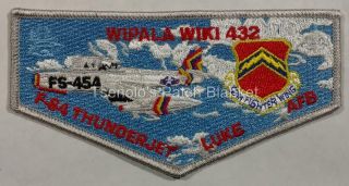 Wipala Wiki Lodge 432 2016 Flap Luke Afb F - 84 Thunderjet Cond