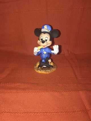 Vtg Walt Disney Productions Mickey Mouse Police Cop Crossing Guard Figaro Cat 4 "