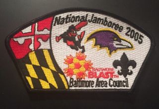 Ravens National Jamboree 2005 Baltimore Area Council Patch Boy Scout Order Arrow