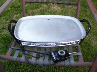 Vintage Farberware Electric Griddle Model 260 Perfect Heat Controller