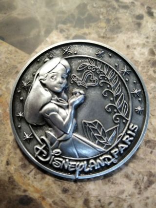 Disney Pin Dlp Disneyland Paris Medallion Series Le 150 Alice In Wonderland