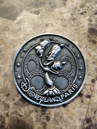 Disney Pin Dlp Disneyland Paris Medallion Series Le 150 Lumiere Beauty & Beast