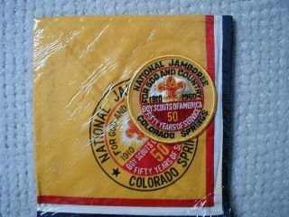 1960 Bsa National Jamboree Patch And Neckerchief -