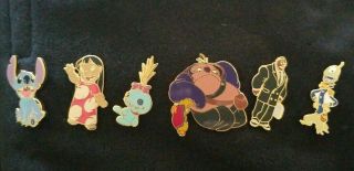 Disney Lilo And Stitch Set Of 6 Pins