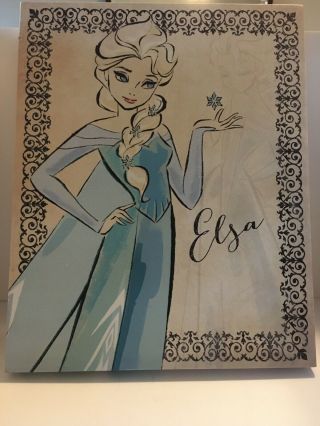 Disney Princess Elsa Art Canvas Print Artissimo 20 X 16