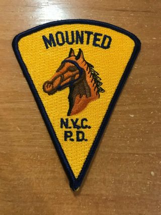 Patch Police Nyc Nypd City Of York Mounted Unit