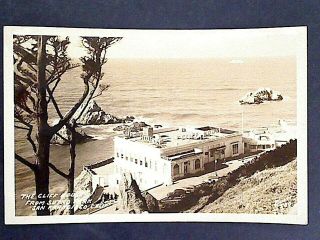 Postcard 18 - Historic Cliff House San Francisco Ca Rppc Sutro Park Panorama