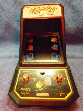 1981,  Vintage Pac - Man,  Coleco,  Table Top,  Mini Arcade Game,  Midway,  Hand Held