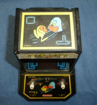 1981,  Vintage Pac - Man,  Coleco,  Table Top,  Mini Arcade Game,  Midway,  Hand Held 3
