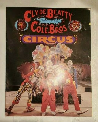 Vintage Clyde Beatty Cole Bros.  Circus Program