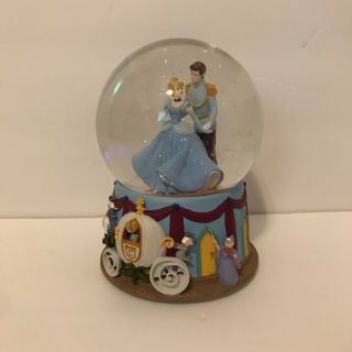 Disney Cinderella " I Love You Truly " Water Globe By Enesco