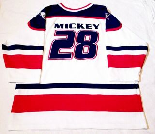 Vintage 1990s Walt Disney Mickey Mouse Mickeys All Stars Hockey Jersey size L 2