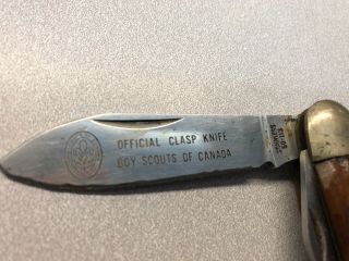 Vintage Boy Scouts Of Canada Official Clasp Knife Camping Survival Usa