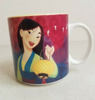 Vintage Disney Store Mulan Coffee Mug Tea Cup Disneyland