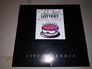 Pennsylvania Lottery 1972 - 1997 Calendar 25 Years