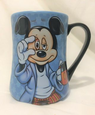 Disney Parks Mickey Mouse Portrait Ceramic Coffee Mug Some Mornings Are Rough
