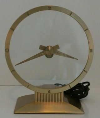 Vintage Jefferson Golden Hour Mystery Clock With Factory Box