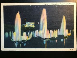 Vintage Postcard 1939 N.  Y.  World 